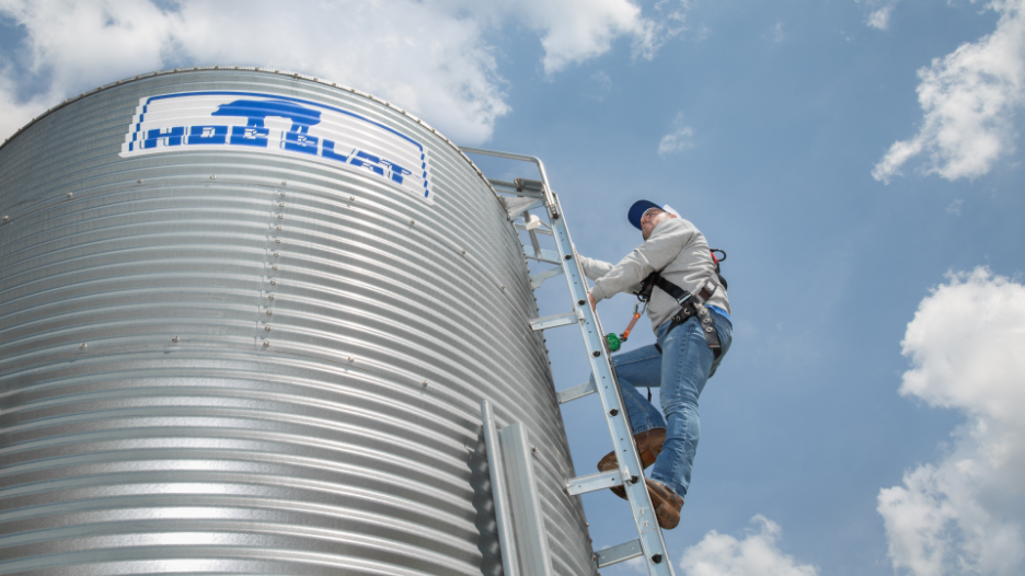 Protect your farm's most important asset with Hog Slat's Fall Arrest System.